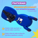 Carrinho Elétrico Grande - Cor Azul/Vermelho - Imagem 5