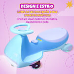 Carrinho Elétrico Grande - Cor Azul/Roxo - Imagem 10