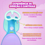 Carrinho Elétrico Grande - Cor Azul/Roxo - Imagem 9