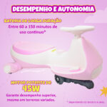 Carrinho Elétrico Grande - Cor Rosa - Imagem 8