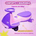 Carrinho Elétrico Grande - Cor Rosa/Roxo - Imagem 13