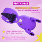 Carrinho Elétrico Grande - Cor Rosa/Roxo - Imagem 8