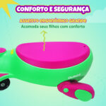 Carrinho Elétrico Grande - Cor Verde/Rosa - Imagem 12