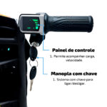 Carrinho Elétrico 6.5" - Cor Água/Fogo - Imagem 6