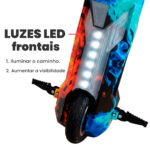 Carrinho Elétrico 8″ – Cor Agua e Fogo - Imagem 5