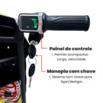 Carrinho Elétrico 8″ – Cor Azul - Imagem 10