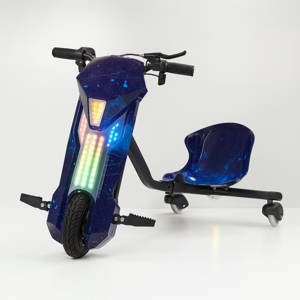 Carrinho Elétrico 8″ – Cor Azul Escuro